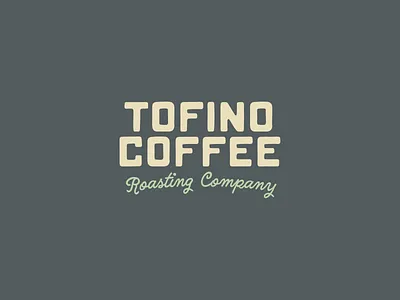 Tofino Coffee Roasting Company Merch Graphics Logo and Font branding coffee coffee logo coffee roaster font logo ocean pnw surf tofino vector
