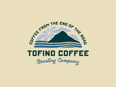 Tofino Coffee Roasting Company Merch Logo Illustration Font branding coffee coffee logo coffee roasting illustration logo ocean pnw surf tofino vector waves