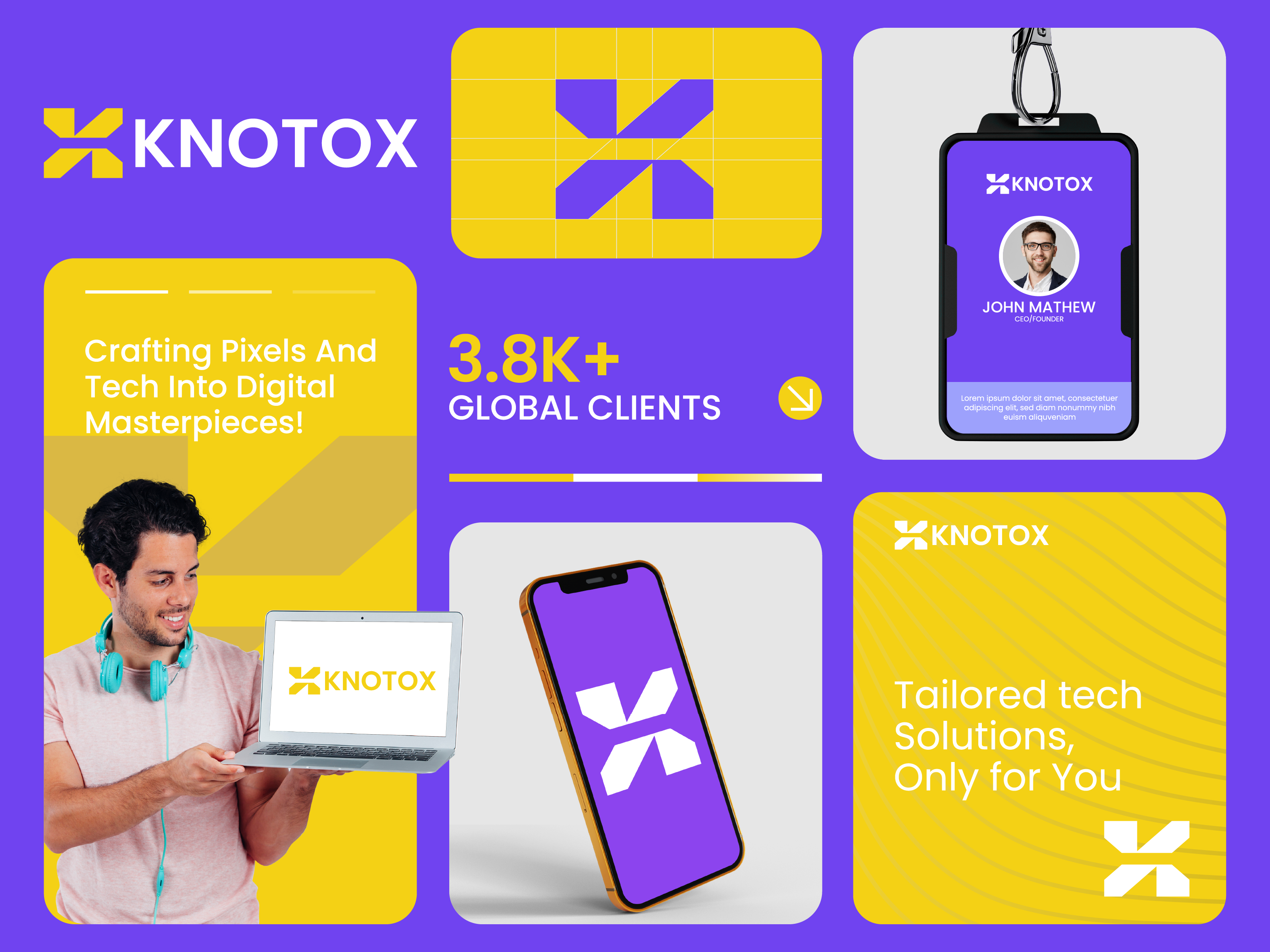 Example of Logo With Full Branding Identity