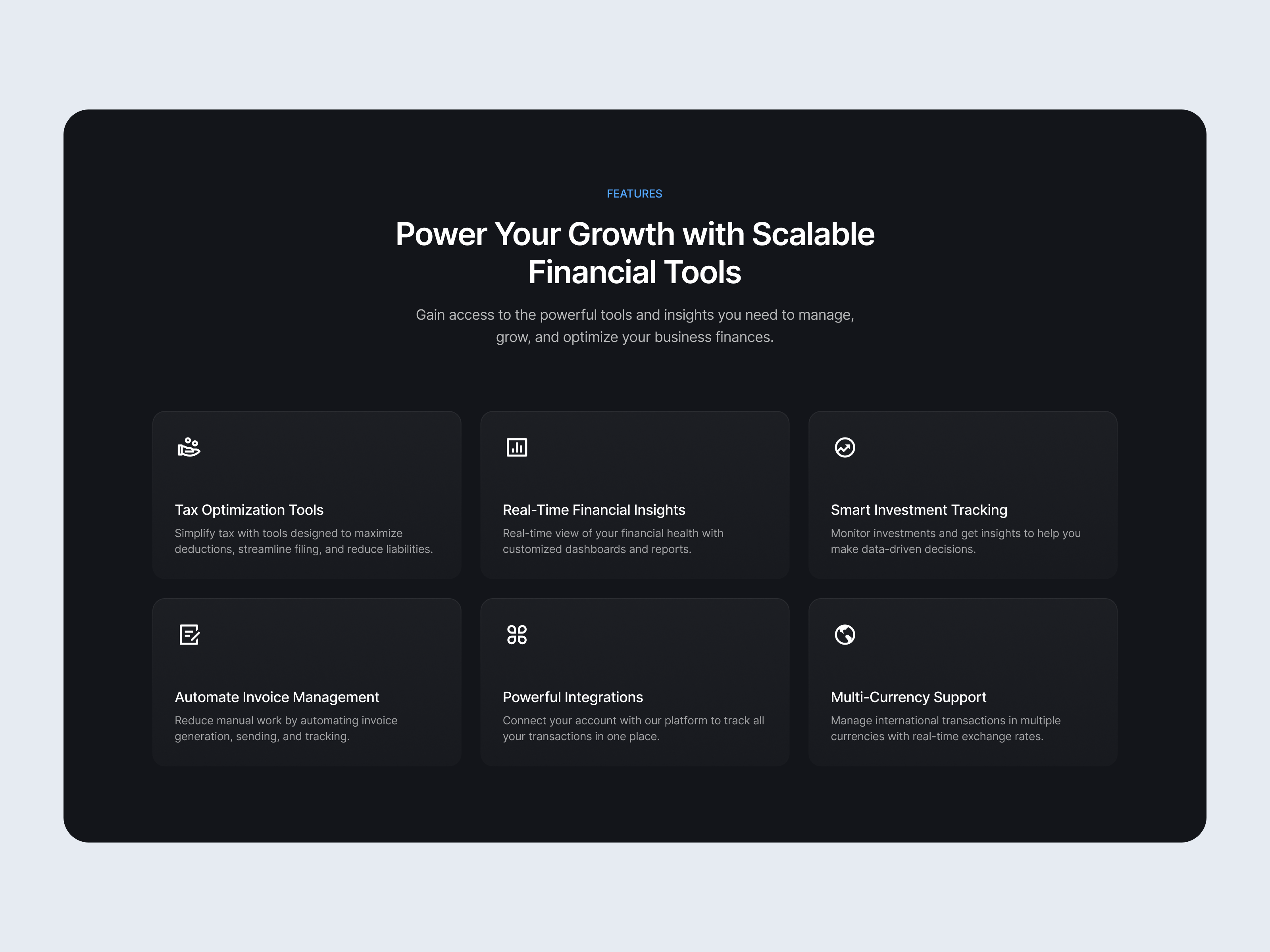 Features Sections - SquareUi design system features figma landing page product design section ui ux web design