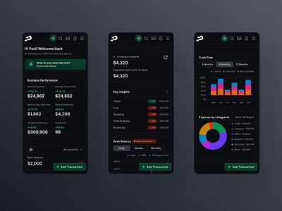 Payflow Mobile Dashboard