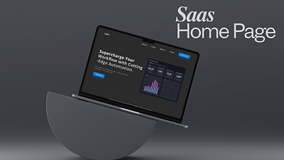 Saas home page branding color theme dark mode home page saas typography ui ux