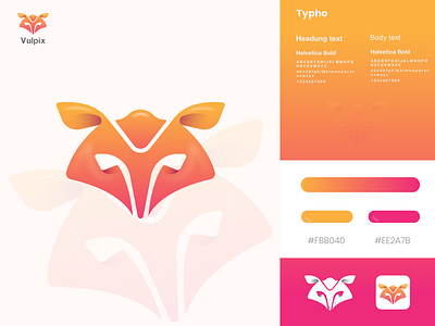 Vulpix's modern logo design brand identity brand mark branding branding logo design fox logo graphic design illustration logo logo branding logo design logo designer logo malaysia logo mark logo type logotype modern logo sketch vector logo vulpix