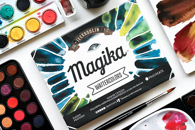 Magika Watercolors for Procreate font sans serif graphic design vector