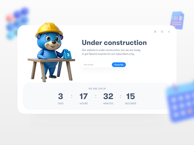 Under construction page design ui under construction ux