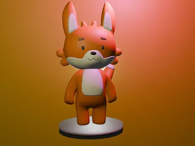 Little Fox 🦊 3d character blender fox