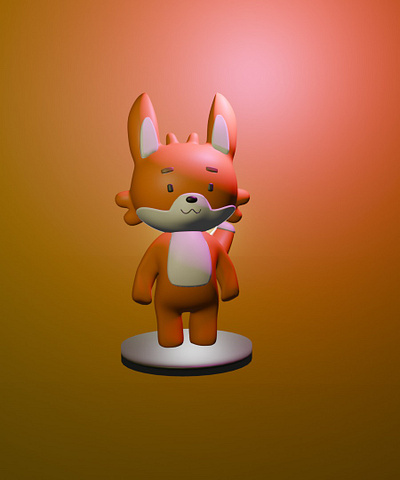 Little Fox 🦊 3d character blender fox