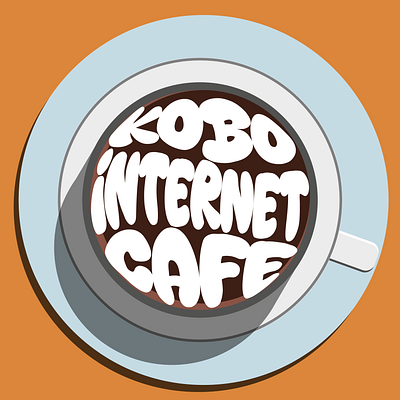 KOBO INTERNET CAFE PROJECT LOGO animation branding graphic design logo