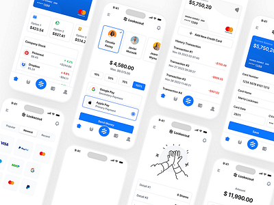 Mobile Banking - Lookscout Design System android design design system figma ios lookscout mobile modern responsive saas ui