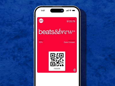 Beats & Brew: Bonus Card for Apple Wallet animation apple wallet bonus card branding coffee graphic design logo motion graphics ui