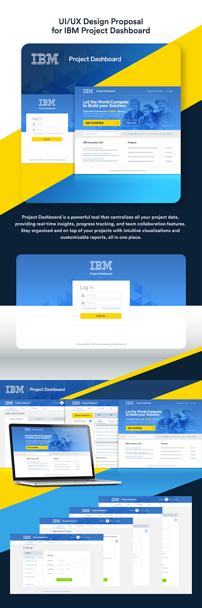 IBM Project Dashboard dashboard graphic design ibm ui