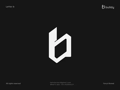 Letter b | buildy logo b blogo branding buildinglogo buildlogo faruart graphic design letterlogo logo logodesign minimal logo modern logo