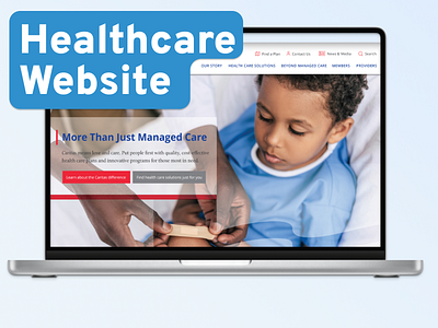 Health Payer Corporate Website communications design healthcare ui ux web design website