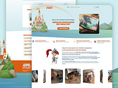 Mega Fort - Webdesign building e commerce elementor fort graphic design kids kids toys landing page playful design showcase toys ui webdesign website website design woocommerce wordpress