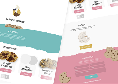 Paradise Cookies branding logo ui