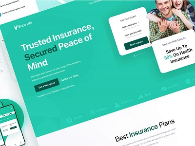 Insurance Website Design auto insurance health health auto life insurance insurance insurance web design ui ui design ui ux user interface design user research ux ux design ux research website design