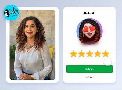 CurlyTales - Share your experience app curlytales design experience figma memoji rating ui