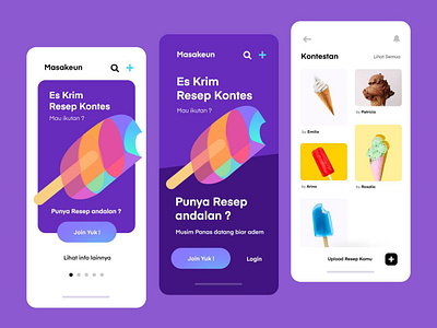 Ice Cream App branding creative interface design dribbbleshots. dribble portfolio icecreamapp illustration logo ui ui ux ux uxdesign vector