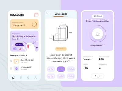 Math Quiz App branding creative interface design dribbbleshots. dribble portfolio education app graphic design learning app math app progress quizes ui solution ui uiux ux uxdesign