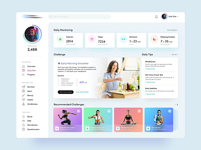 Dashboard Design for Nutritionist branding creative interface design dribbbleshots. dribble portfolio graphic design illustration logo ui vector