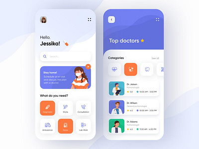 Doctor Finding Application doctor app medical app ui uiux uiuxdesign uiuxdesignproject ux