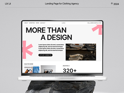 flow - Clothing Agency figma landing page design ui design ui ux design user experience design user interface design ux design website design