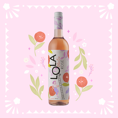 Lola Montes Wines | Label Design art branding character design cute design digital art icon illustration label design nature ui