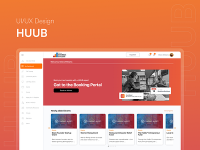 HUUB - A digital support platform for entrepreneurs figma saas saas design ui design ui ux design uiux design user experience design user interface design ux design web app design web design