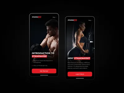 Welcome Screen for Gym Mobile App Design Stamina100 app app design application application design design fitness fitness app design fitness design gym gym app design gym design mobile mobile app mobile design ui uiux ux