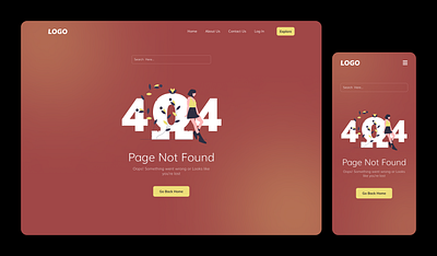 404 Page Design - A Friendly Detour 3d 404 design branding error page graphic design illustration interactive design minimalist design responsive design typography ui ux web design