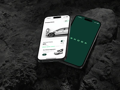 A tribute to Skoda app app design application ui apps audi branding charging darkmode design ev evcharging illustration ios iosapp lightmode skoda ui ux uxdesign volkswagen