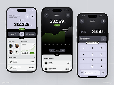 Banking - Mobile App Concept ai banking analytics app balance bank banking credit finance financial minimal mobile money report saas security startup transaction ui ux wallet