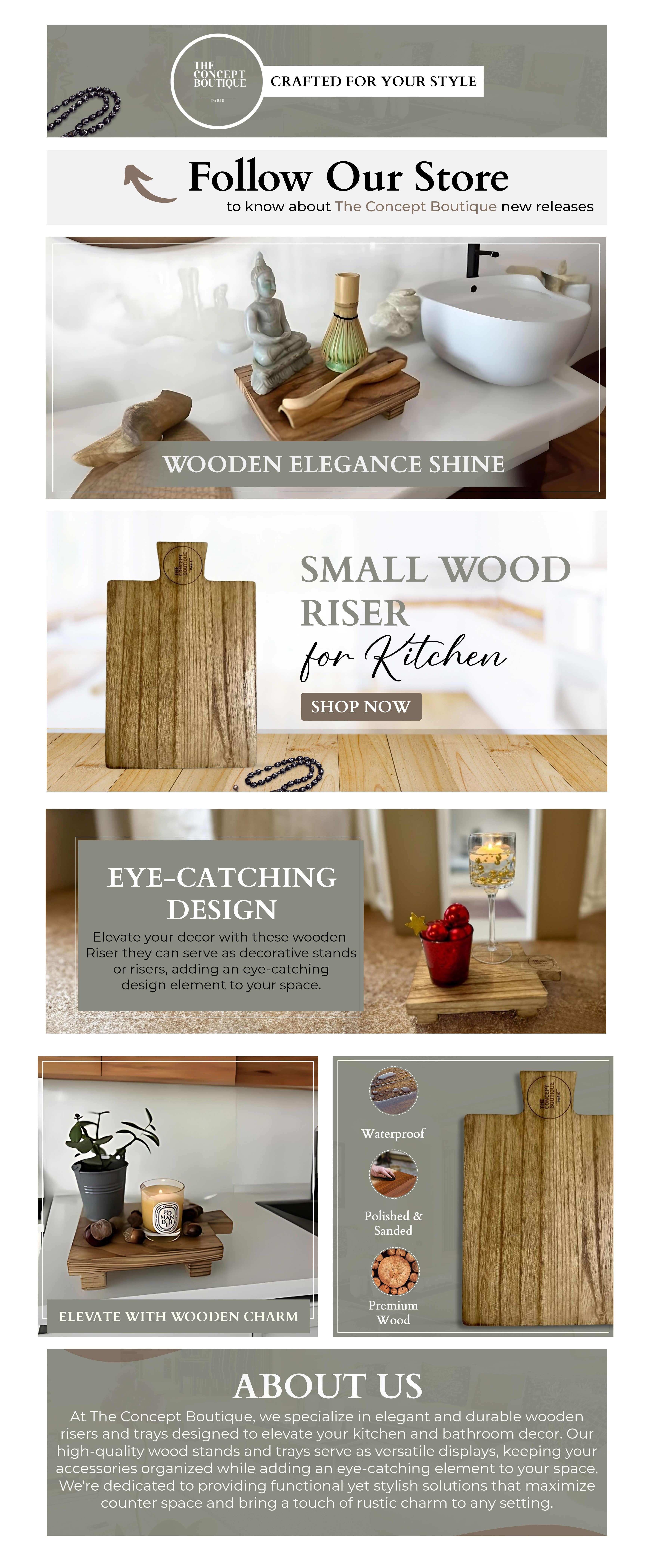 Amazon Store Front: Concept Boutique amazon product photos branding