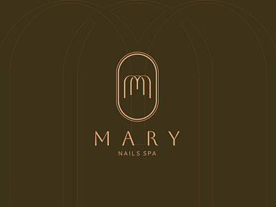 MARY NAILS SPA | LOGO DESIGN & BRAND IDENTITY branding design graphic design illustration logo logo design m mary nails nails spa spa typography vector