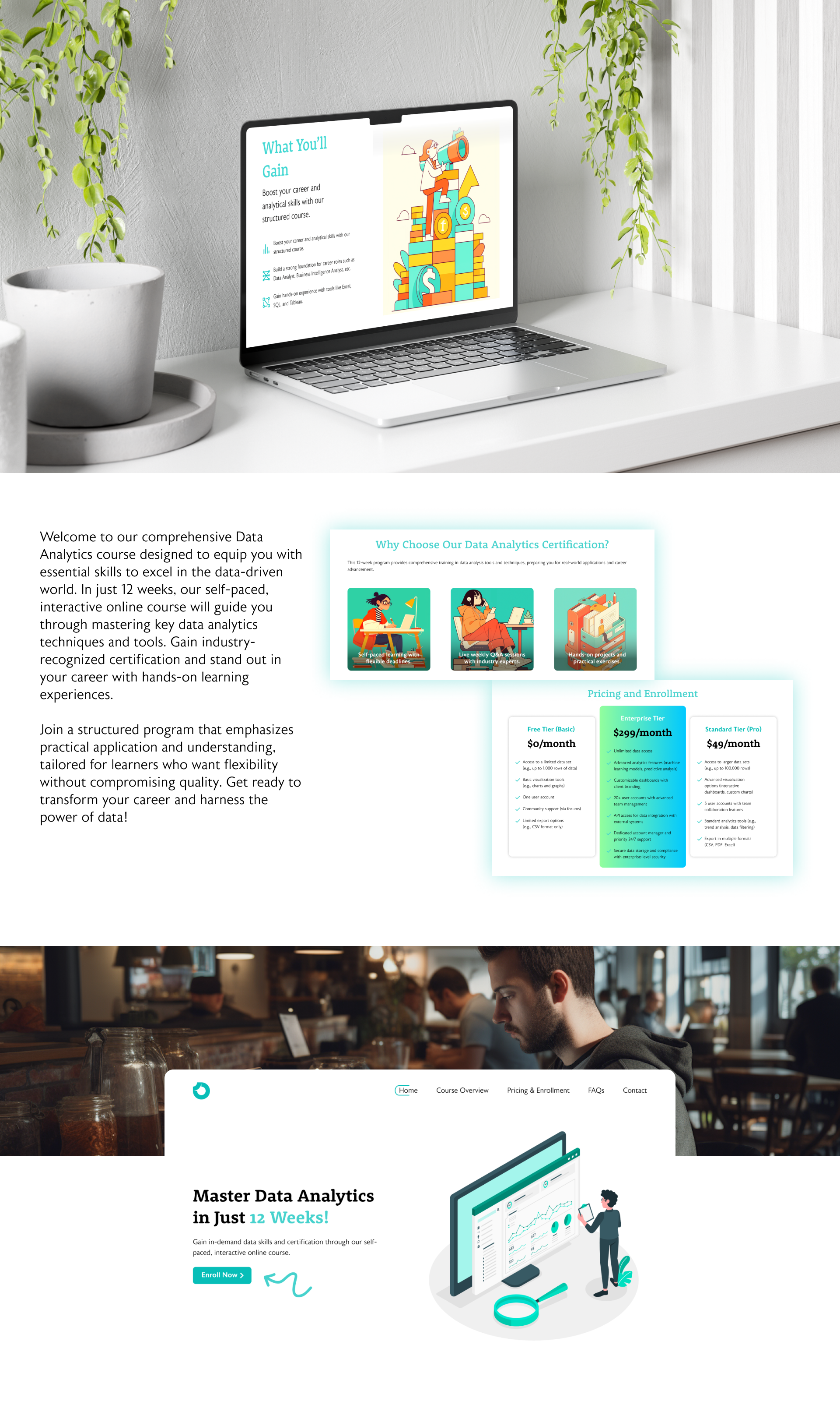Data Analytics Landing Page design figma u ui user interface ux
