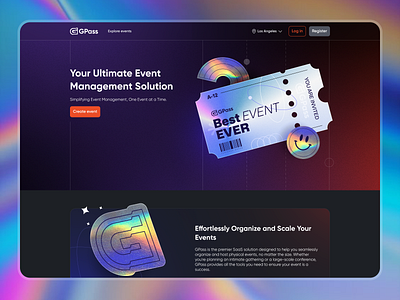 GPass - Event Management Solution responsive ui