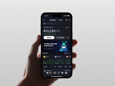 Kripto - Crypto Exchange App assets clean crypto crypto exchange cryptocurrency design exchange exchange app finance investments ios app mobile mobile app mobile design mobile ui trading ui ui design uiux ux