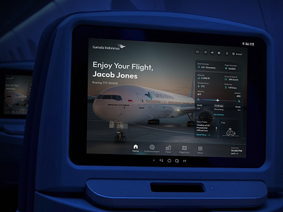 Garuda Indonesia - In-flight Entertainment - Dashboard Screen aircraft airlines app boarding design entertainment flight ife in flight entertainment inflight inflight entertaainment landing page saas saas dashboard ui ui design ux web design