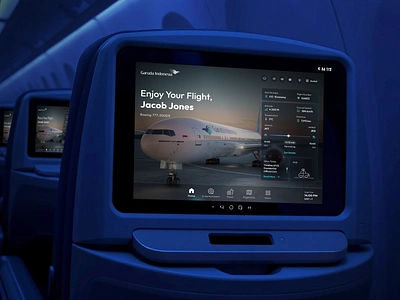 Garuda Indonesia - In-flight Entertainment - Dashboard Screen aircraft airlines app boarding design entertainment flight ife in flight entertainment inflight inflight entertaainment landing page saas saas dashboard ui ui design ux web design