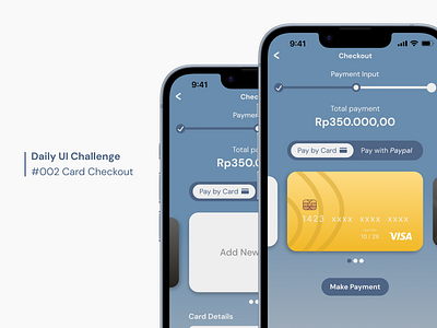 Card Checkout | Daily UI Challenge #002 beachwear card checkout dailyui dailyui.com design fashion mobile mobileappdesign sign up ui uidesign uiux ux uxdesign