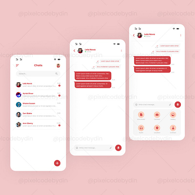 💬 Chatting App Design cleandesign design instantnotifications ui uidesign uiuxdesign userexperience userinterface