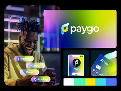 Paygo - Payment Logo Branding brand identity branding business logo finance gateway graphic design modern logo money transfer p logo pay logo payment logo payment system secure pay secure payment transaction logo