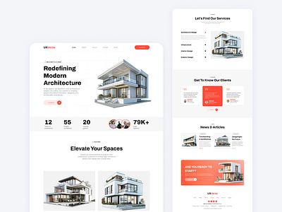 Architecture Design Agency. agency apartment arch design architecture architecture design building clean creative agency home home page interior design landing page minimal real estate ui ux web web agency web app website design