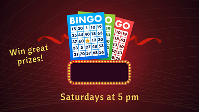 Bingo Night Template Design animated bar bingo canva design finch graphic design illustration presentation tv