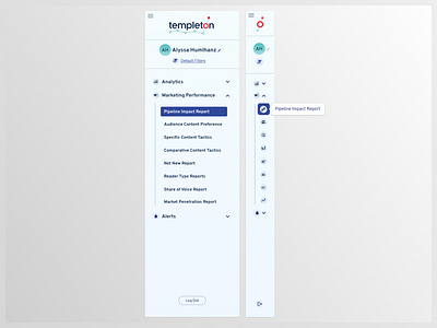 Navigation UI Design accordion dashboard navigation navigation ui