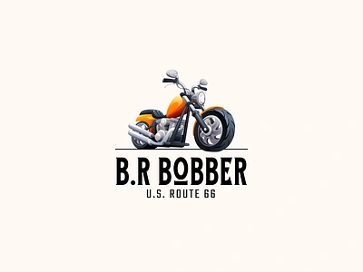 Bobber Logo bike bobber garage logo logo design motor vintage