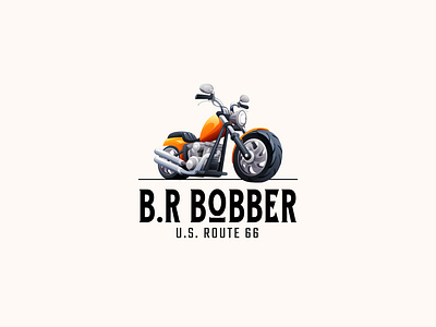 Bobber Logo bike bobber garage logo logo design motor vintage