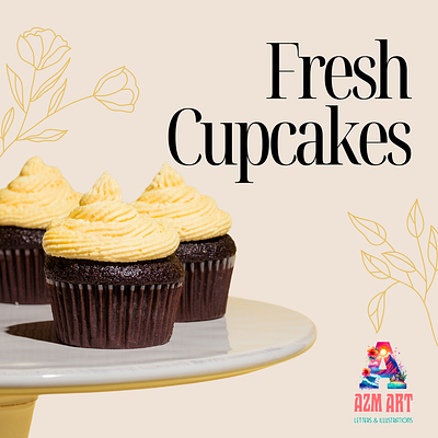 Sweet delicious Cupcake background adobe photoshop background creative design design digital art food graphic design illustration socialmedia