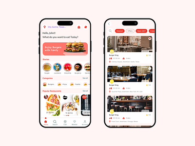 Food Delivery App app design graphic design mobile app ui ux