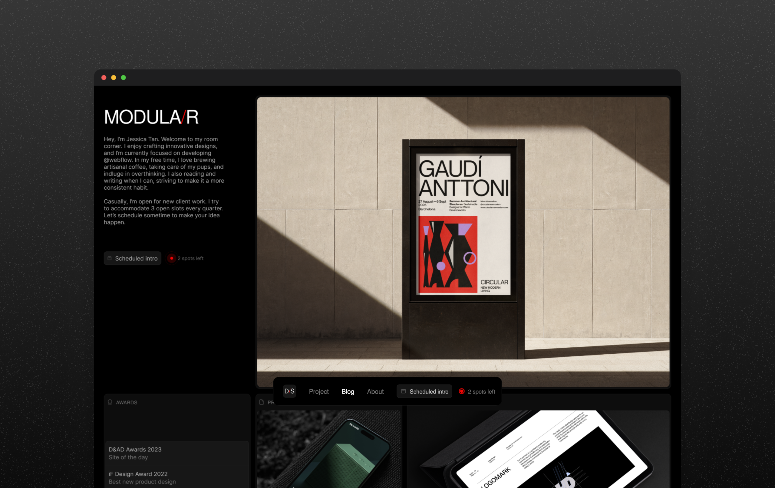 Example of Premium Landing Page In Webflow & Framer